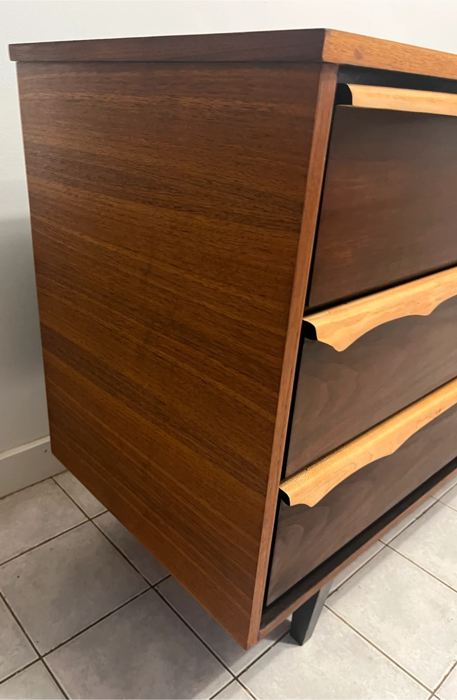 Restored Mid-Century Walnut Dresser - photo 4