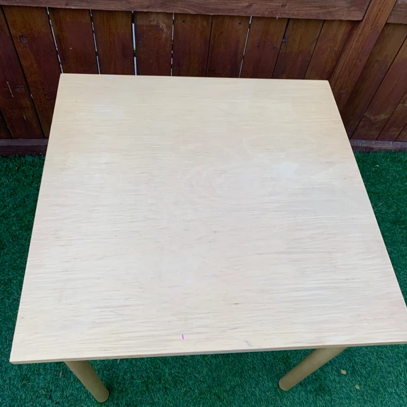 Square Side Table Wood End Table Living Room Furniture - photo 4