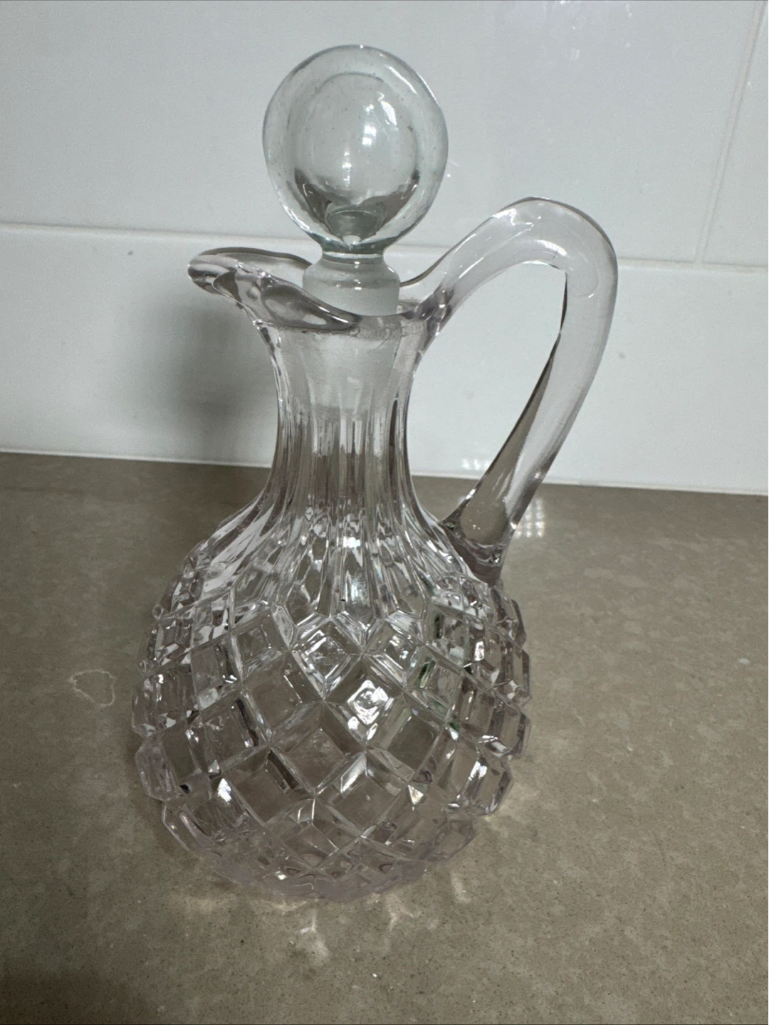 Crystal Glass Decanter with Stopper