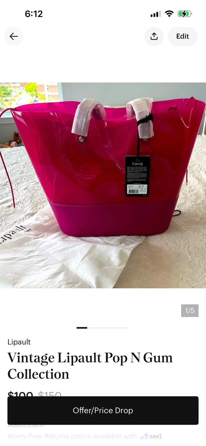LIPAULT Vintage Pop N Gum Collection Beach Bag