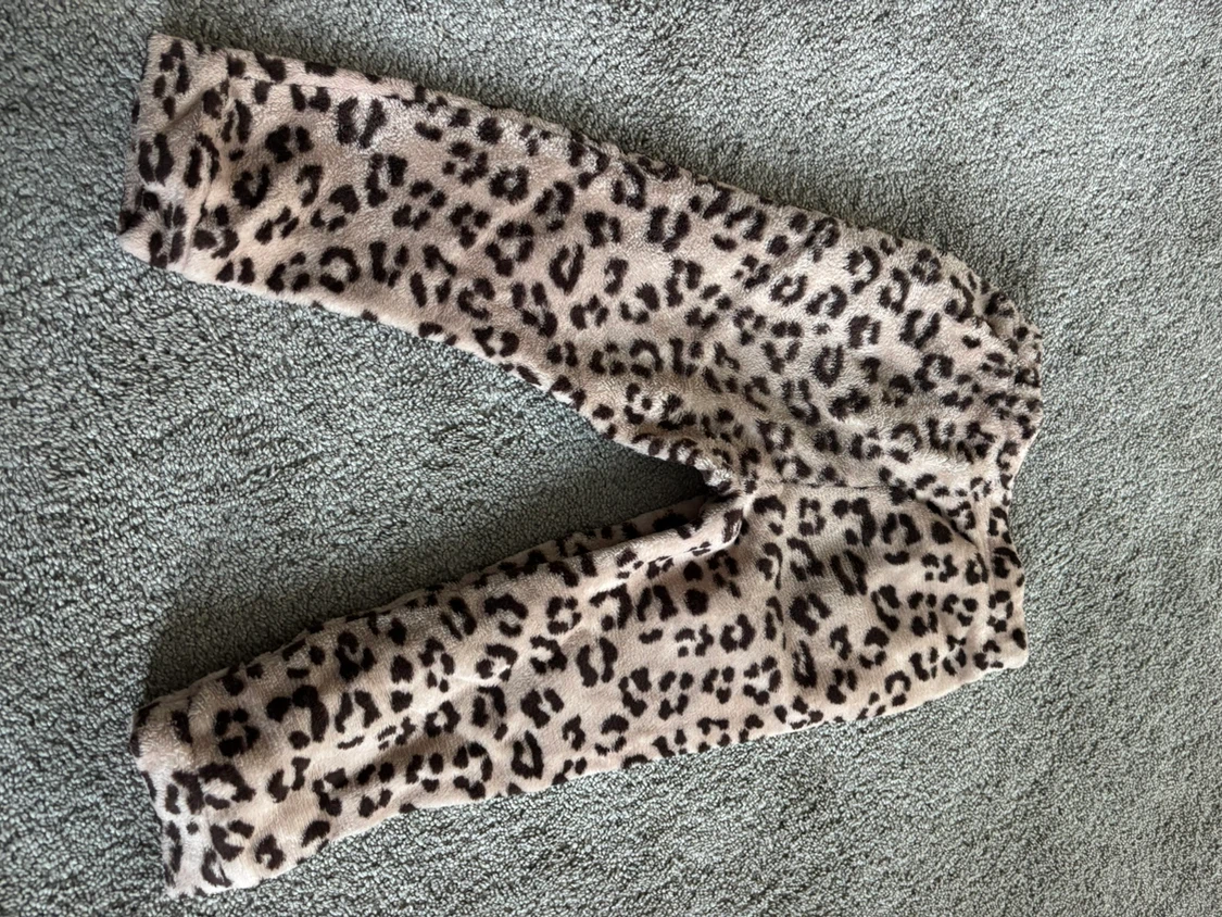 Emma & Ella Leopard Print Fleece Pajama Pants Size 8 - photo 2