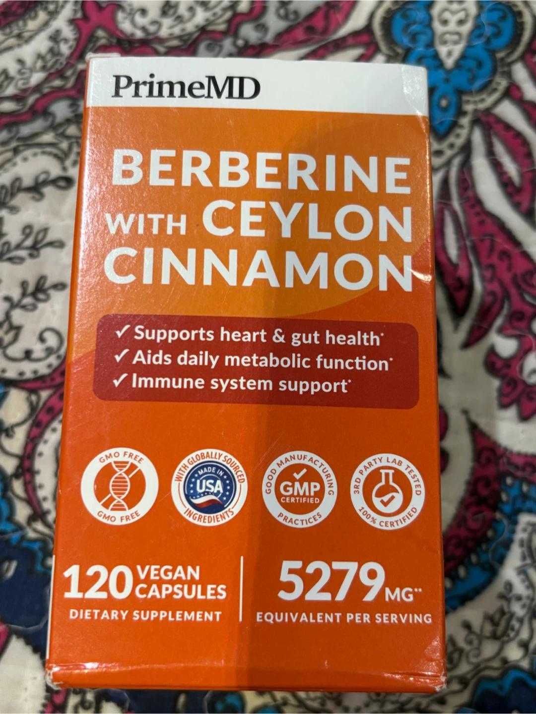 PrimeMD Berberine with Ceylon Cinnamon 120 Capsules - photo 4