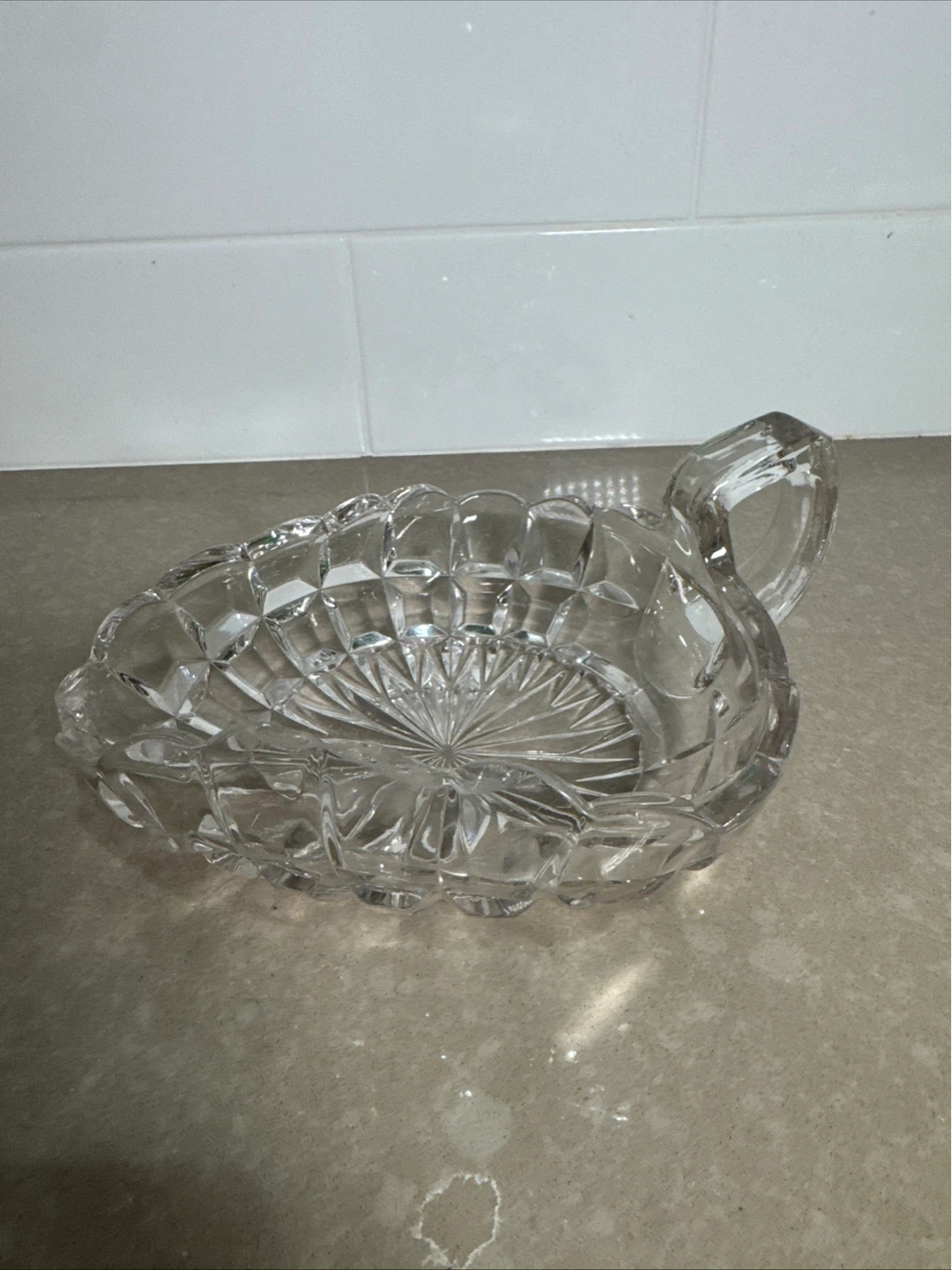 Crystal Gravy Boat