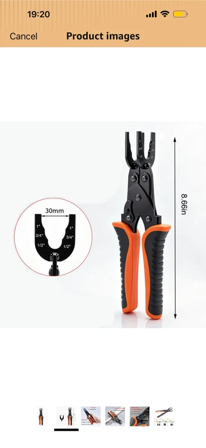 3-in-1 Push Fit Removal Pliers for 1/2", 3/4", 1"