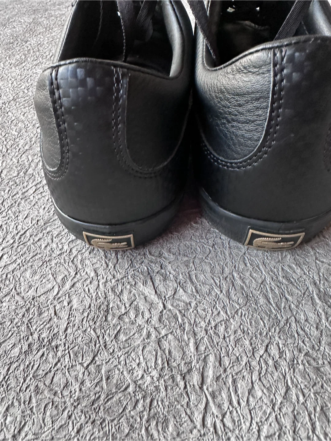 Lacoste Black Leather Sneakers Size 11 - photo 2