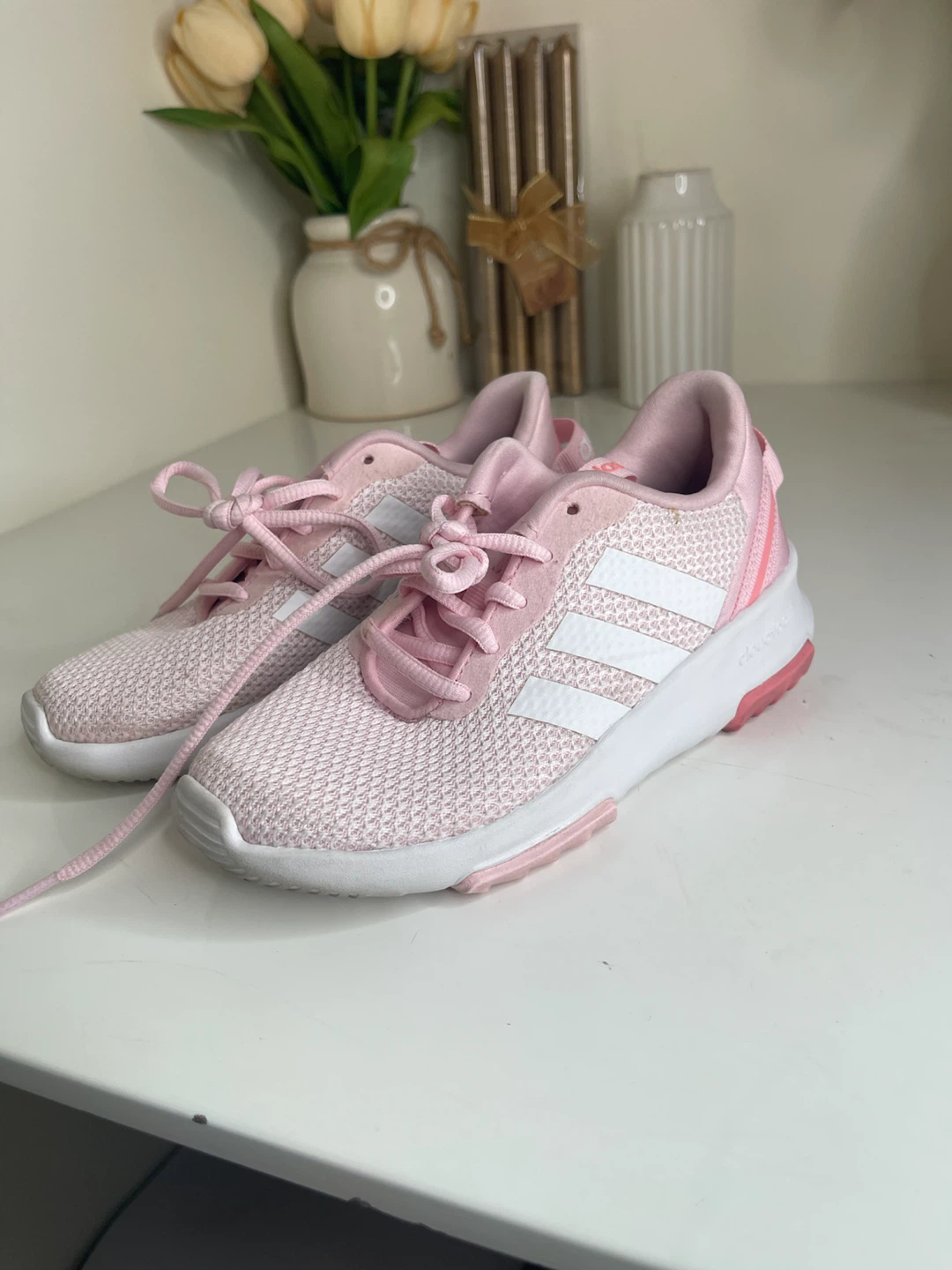 Adidas Pink Girls Running Shoes