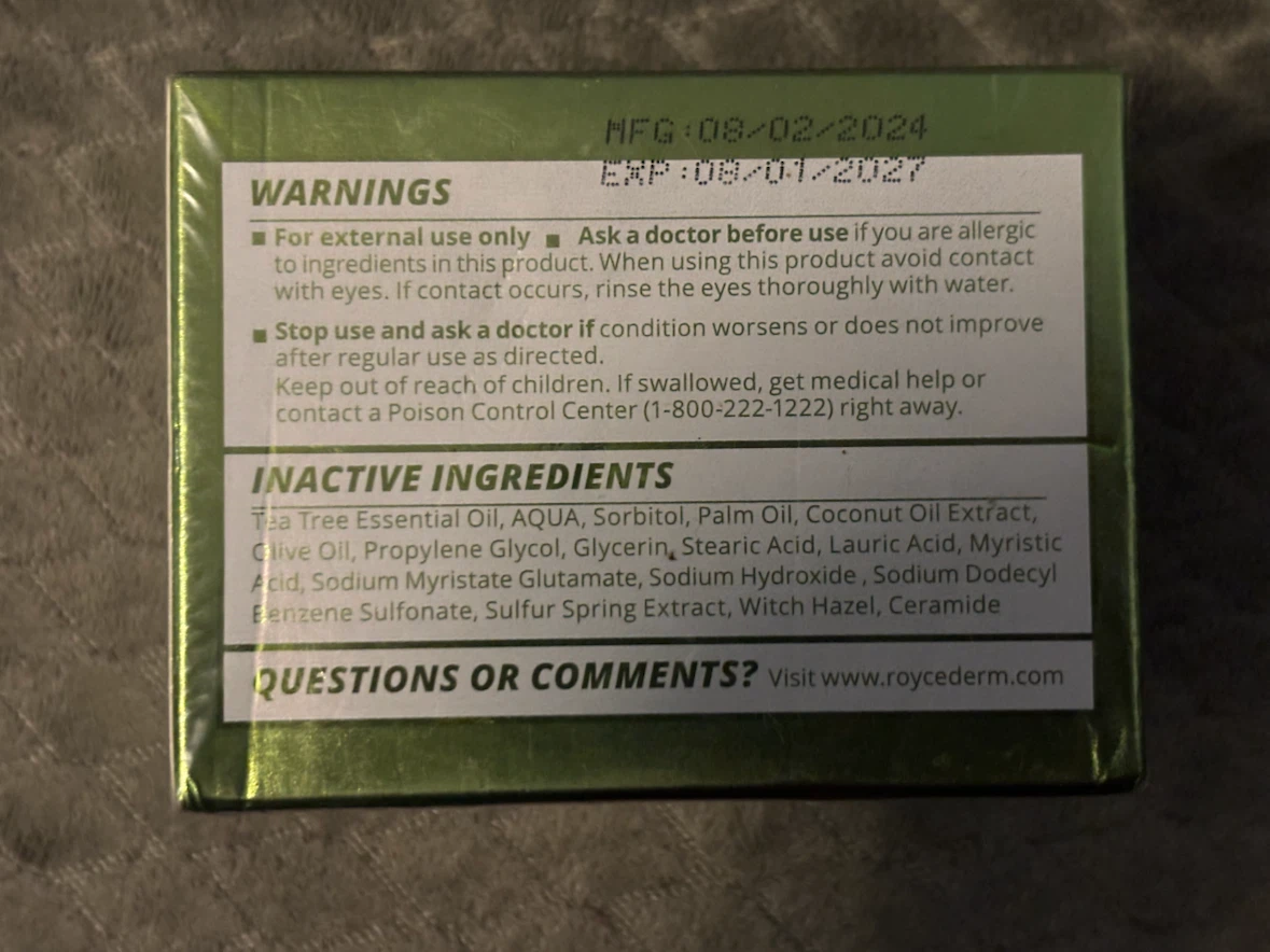 RoyceDerm Tea Tree Oil Antifungal Soap Bars - photo 2