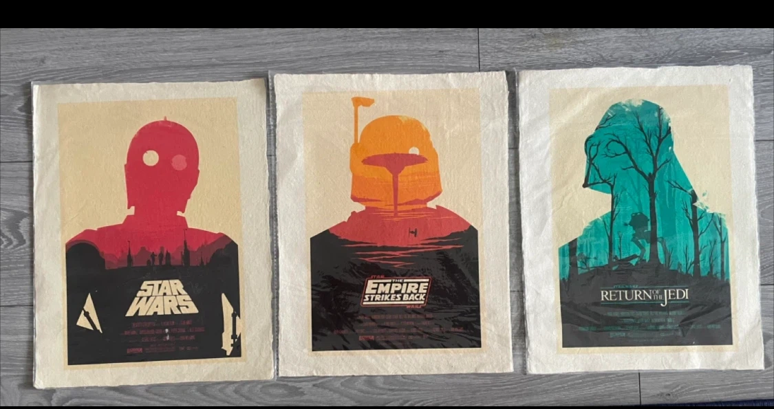 Star Wars Rice Paper Posters - Set of 3
