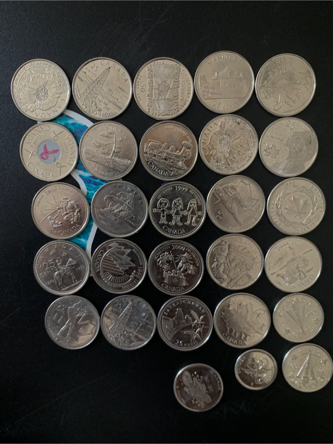 Collection of Canadian Quarters