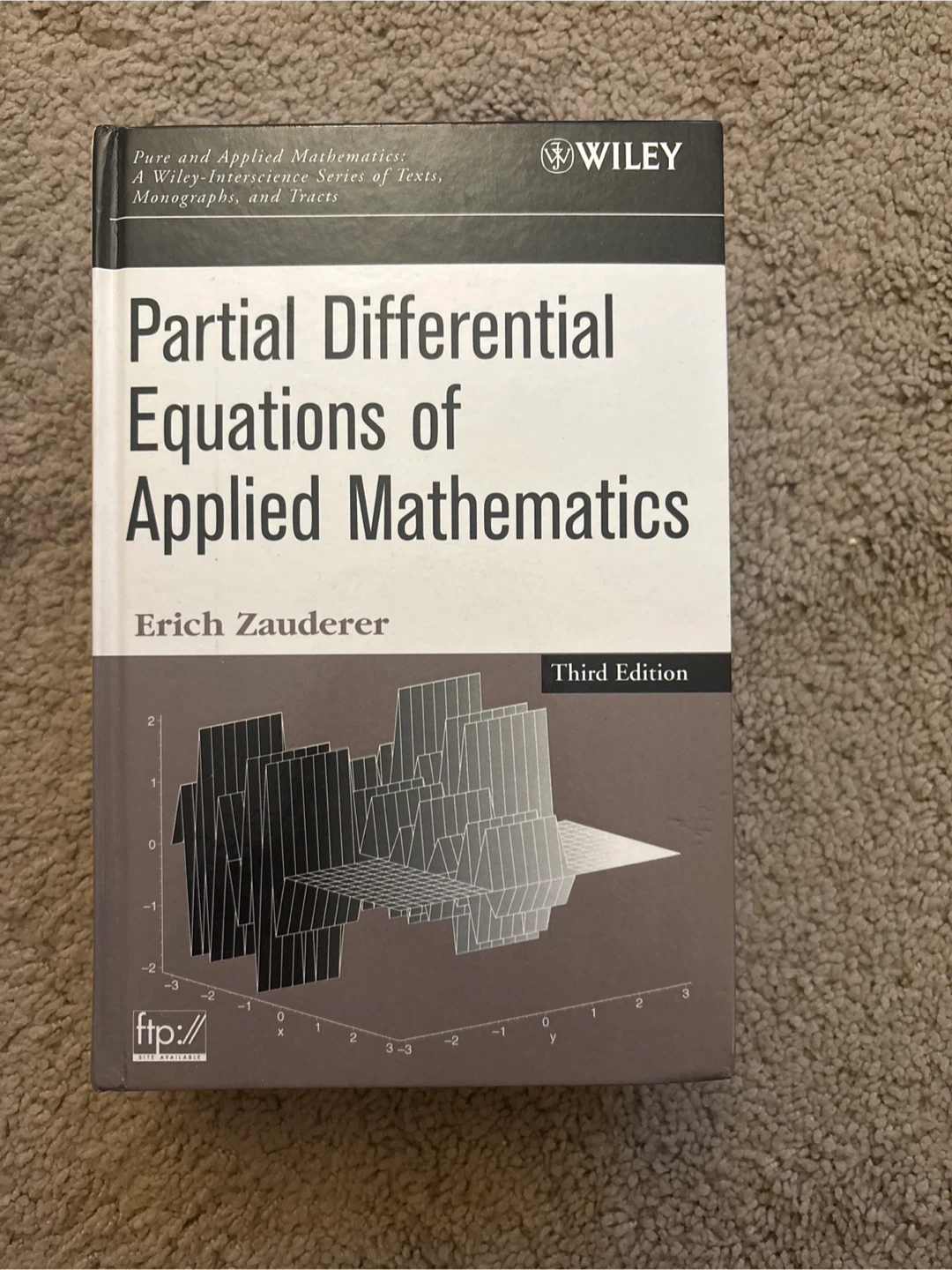 Partial Differential Equations of Applied Mathematics textbook