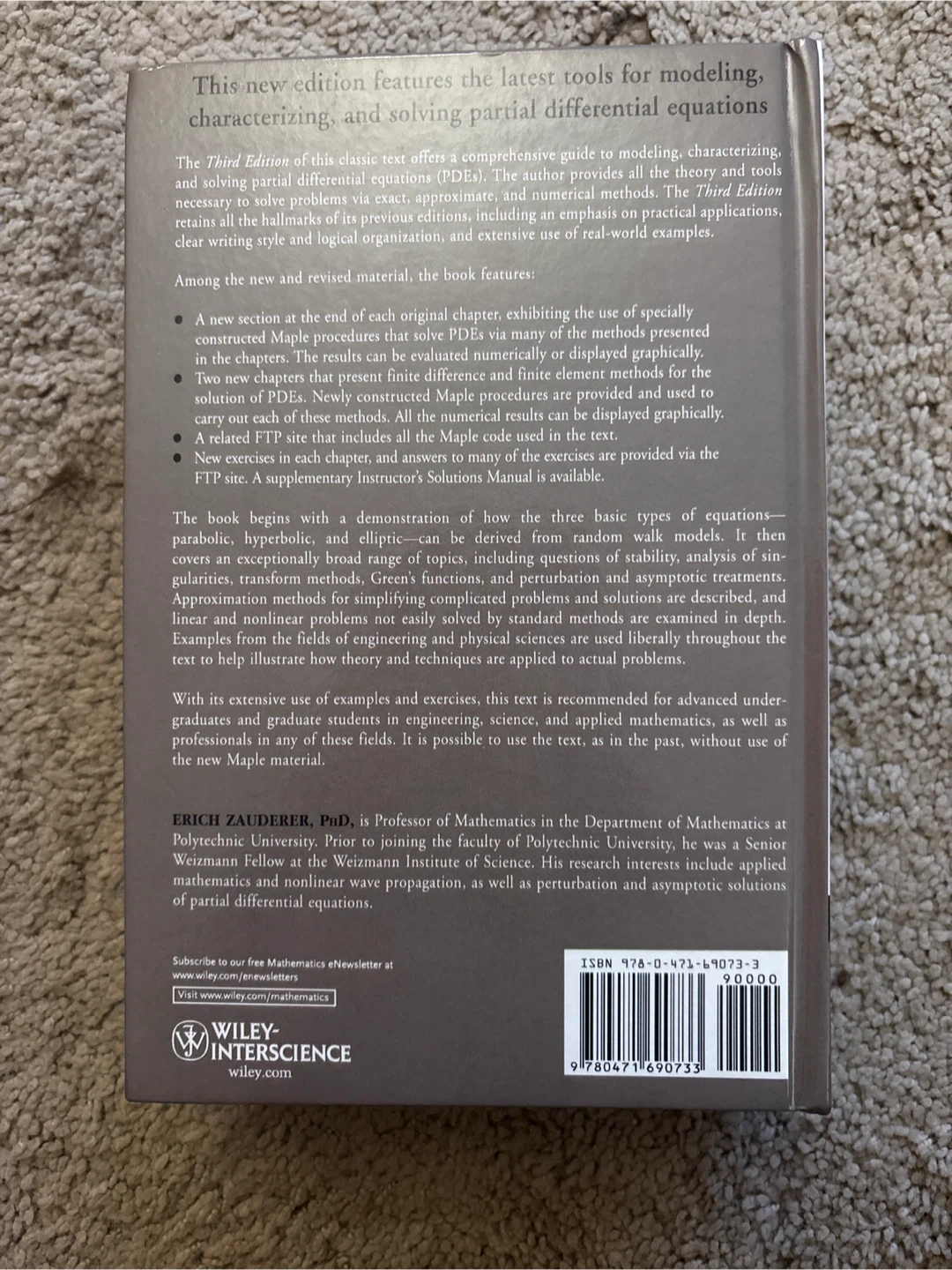 Partial Differential Equations of Applied Mathematics textbook - photo 2