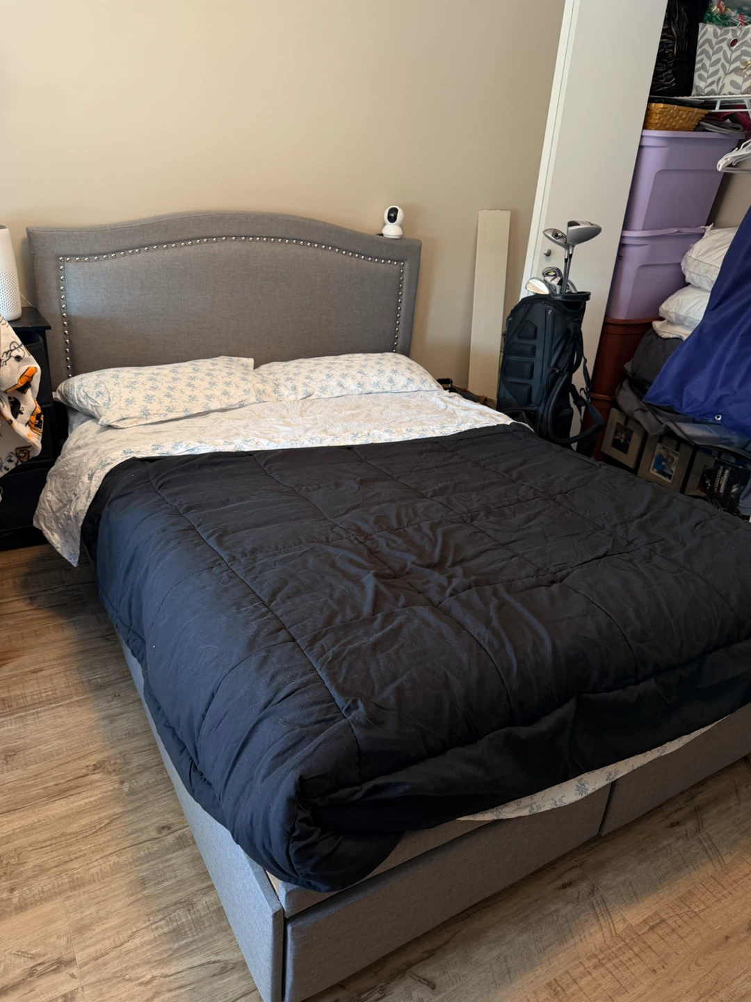 Double bed frame & mattress