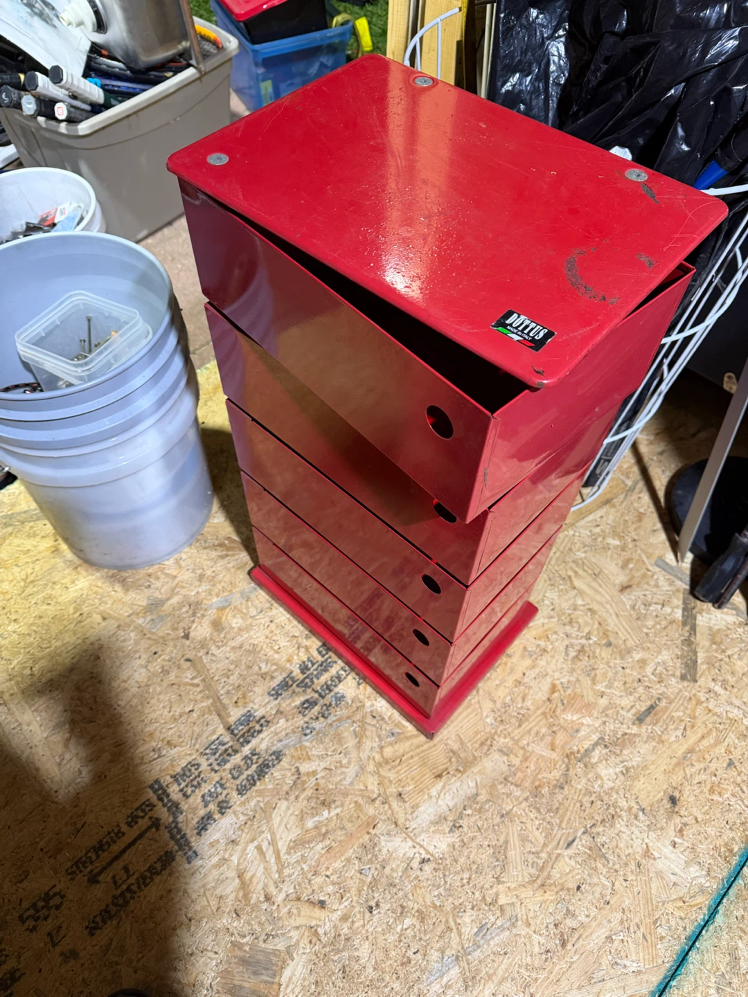 Red 5-Drawer Tool Chest/Cabinet by Dottus - Made in Italy