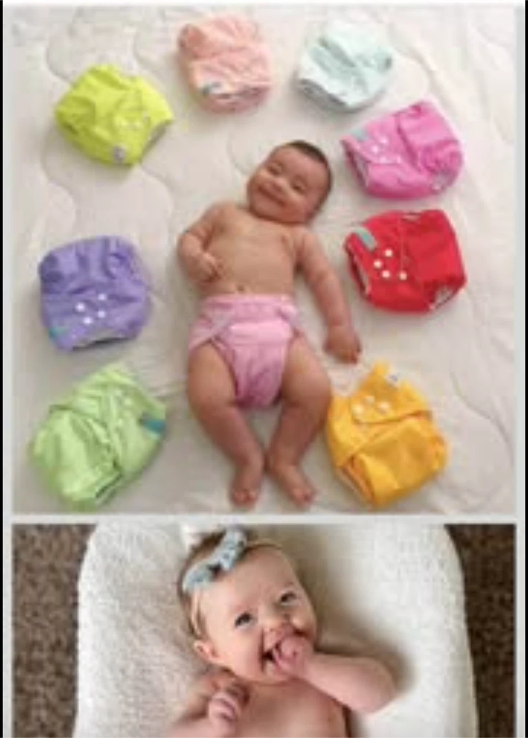 ALVABABY Cloth Diaper 6 Packs Nappies With 12 Microfiber Inserts