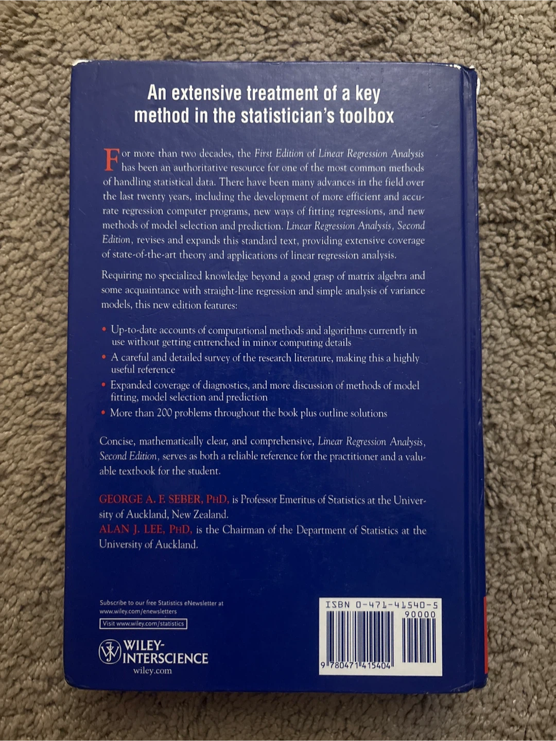 Linear Regression Analysis Textbook - photo 2