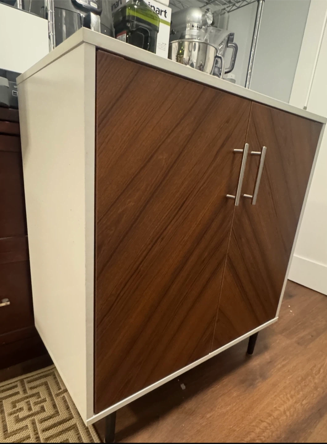 Mid-Century Modern Style Two-Door Cabinet - photo 2