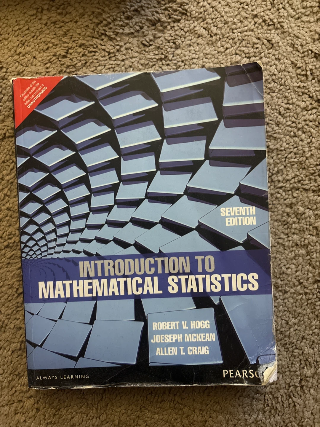 Introduction to Mathematical Statistics Textbook