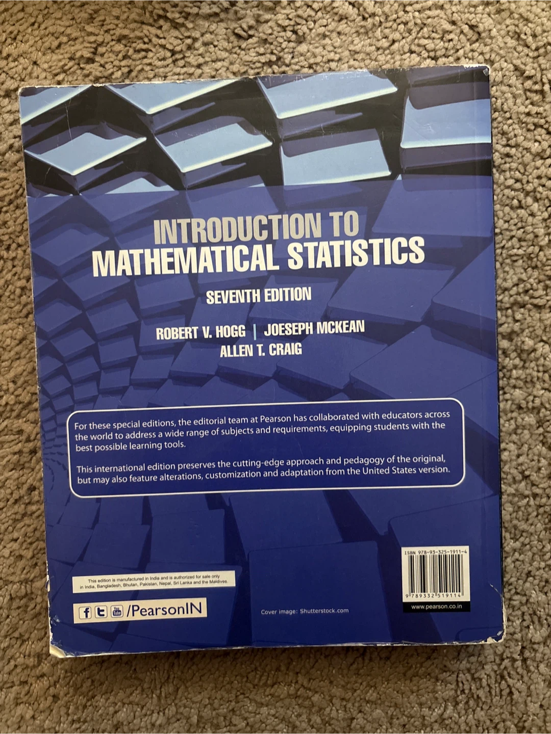 Introduction to Mathematical Statistics Textbook - photo 2