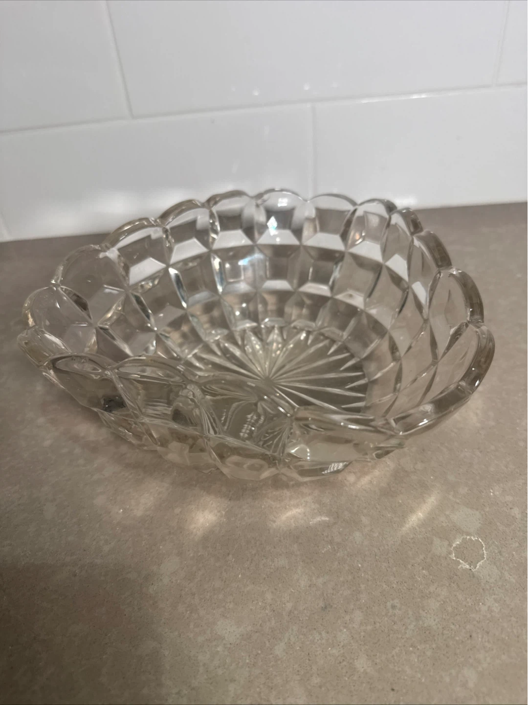 Crystal Glass Trinket Dish