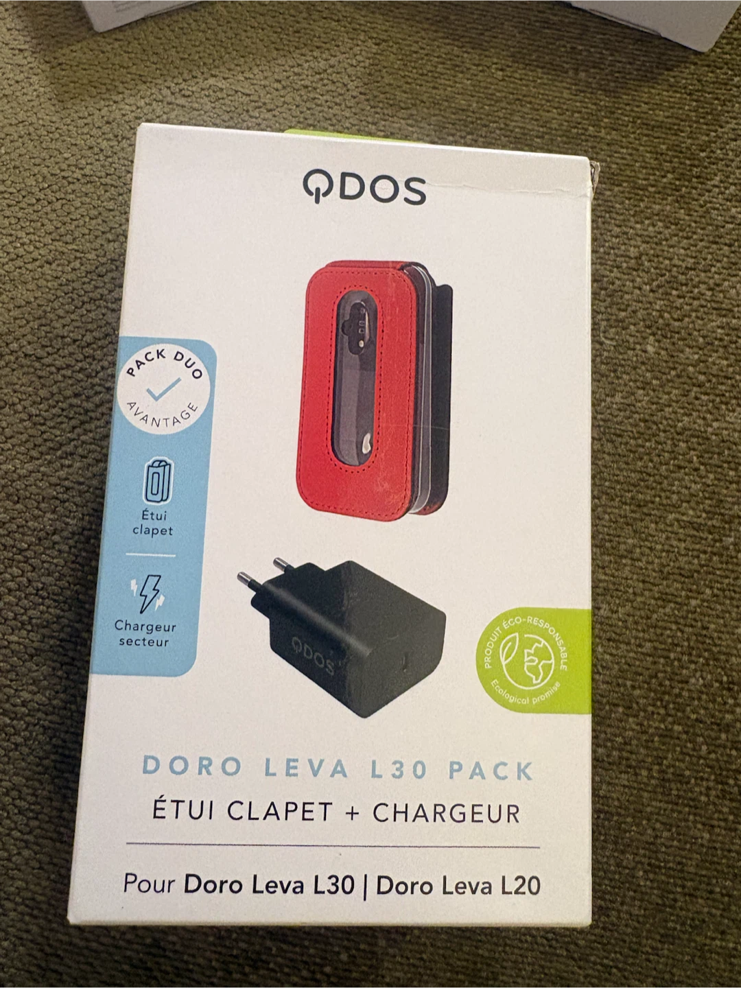 ODOS Doro Leva L30 Pack Flip Case + Charger