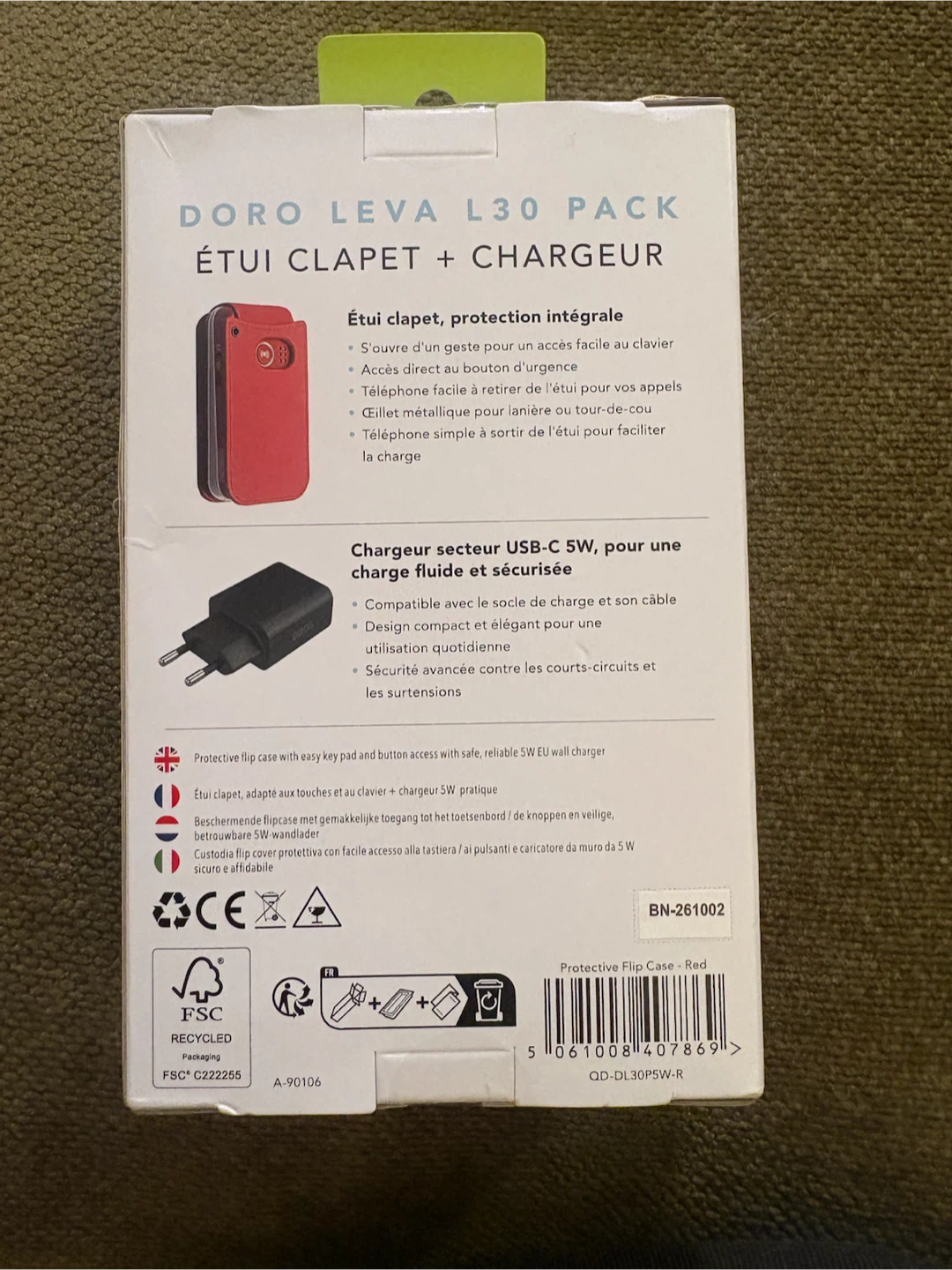 ODOS Doro Leva L30 Pack Flip Case + Charger - photo 2