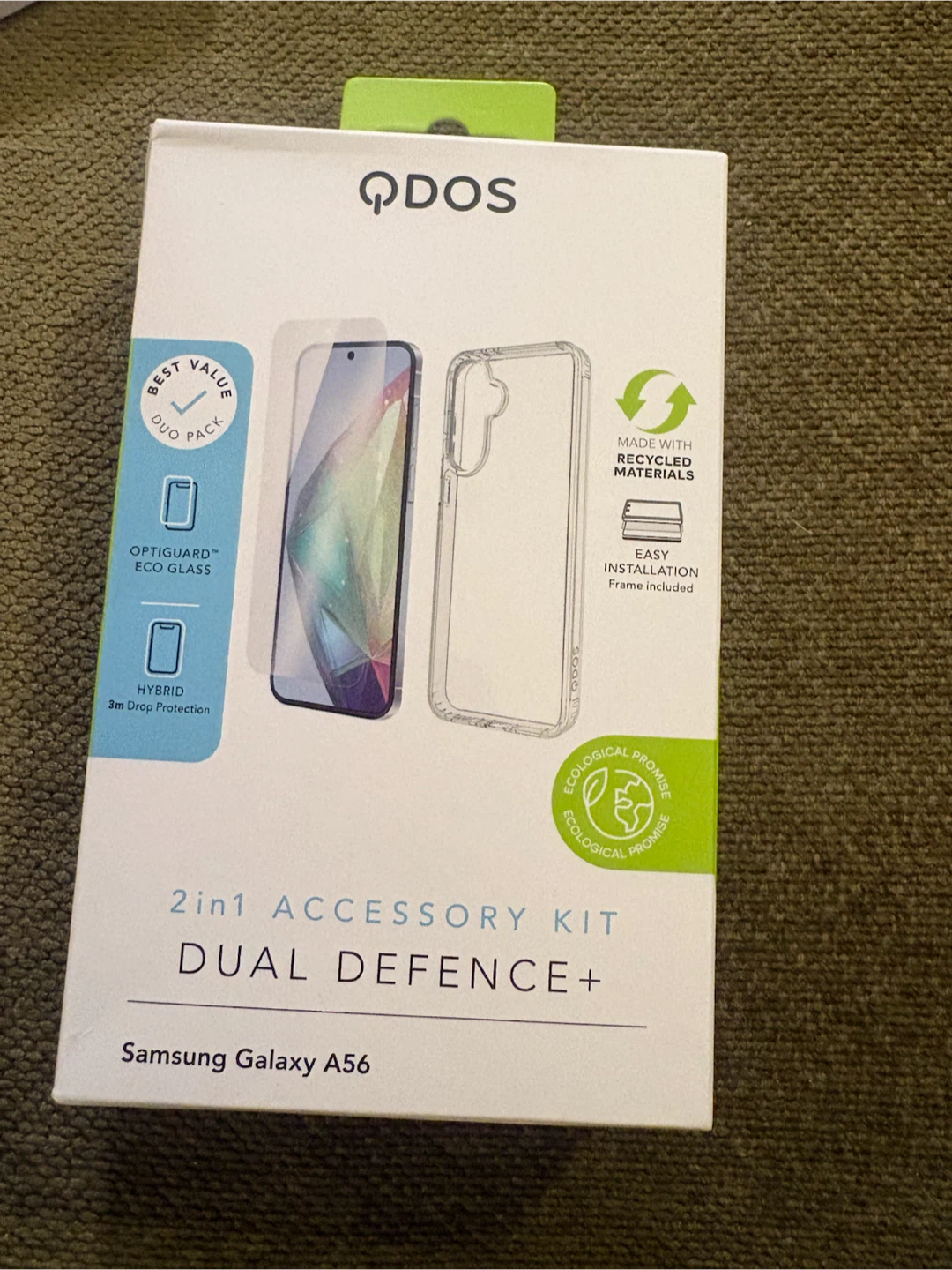 QDOS Dual Defence+ 2-in-1 Accessory Kit for Samsung Galaxy A56
