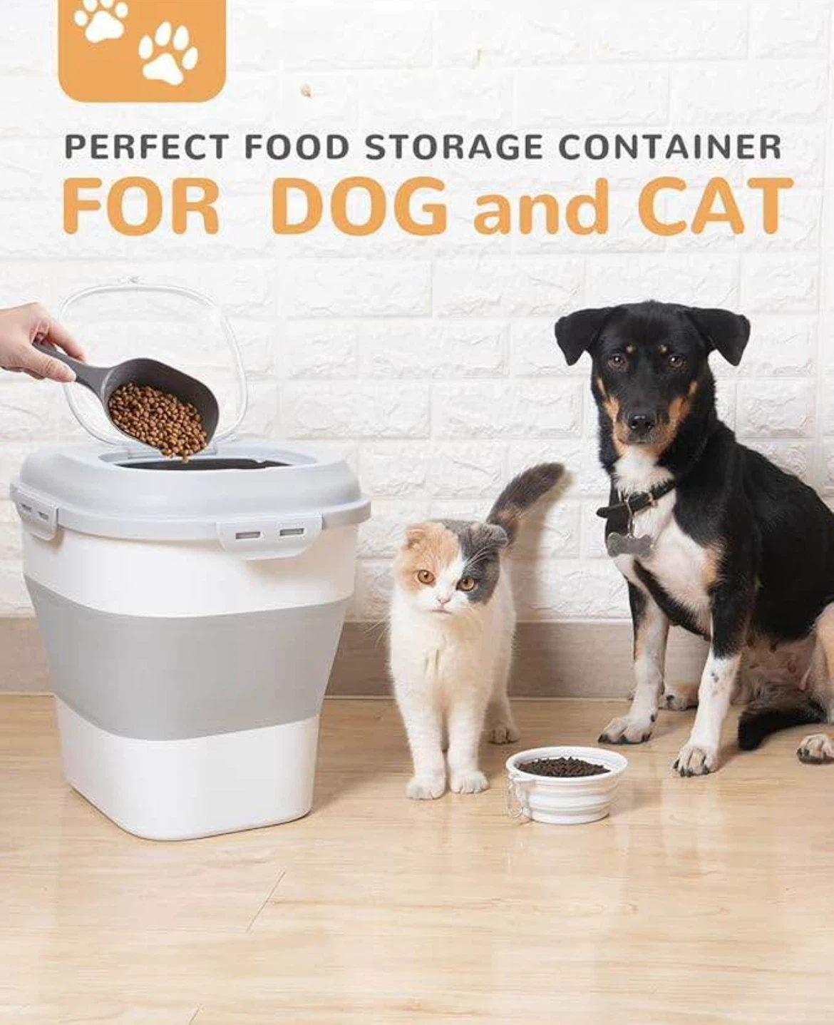 Collapsible Pet Food Storage Container 32-35 lbs - photo 5