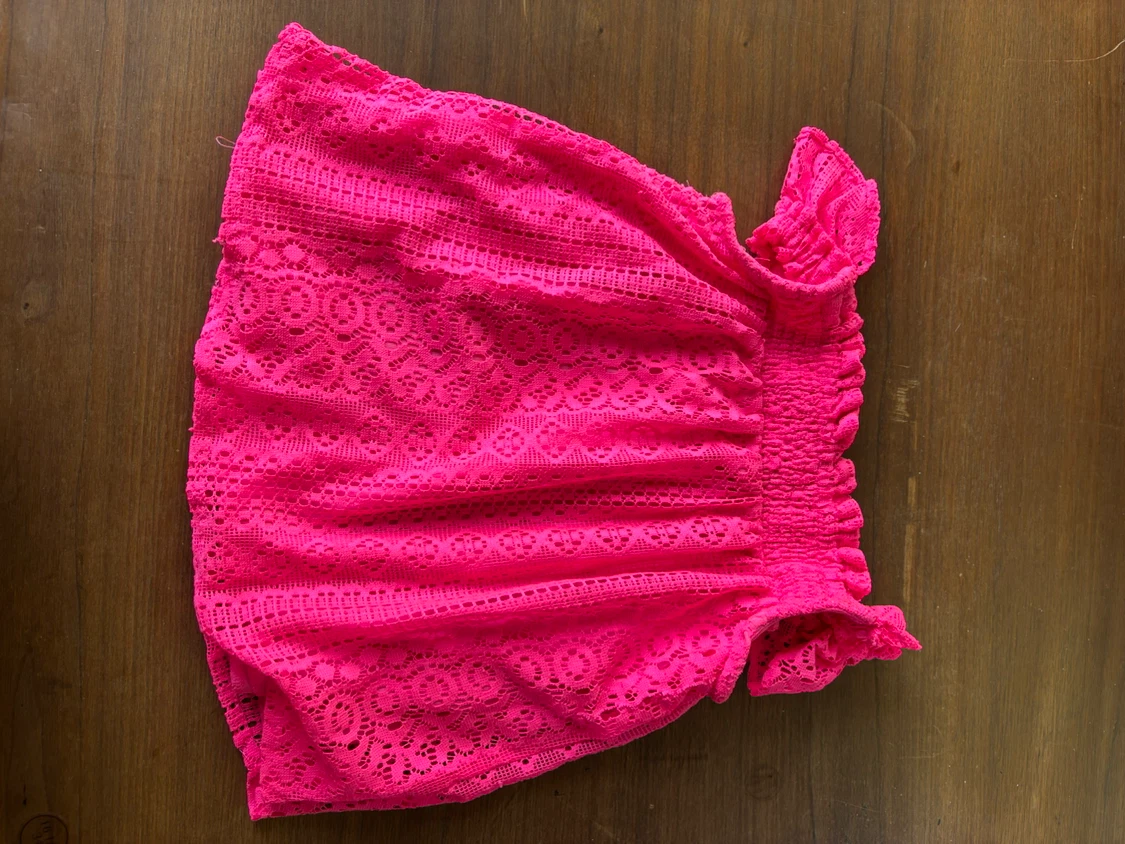 Primark Pink Lace Swimsuit Cover-Up Size 5-6 Years - photo 2