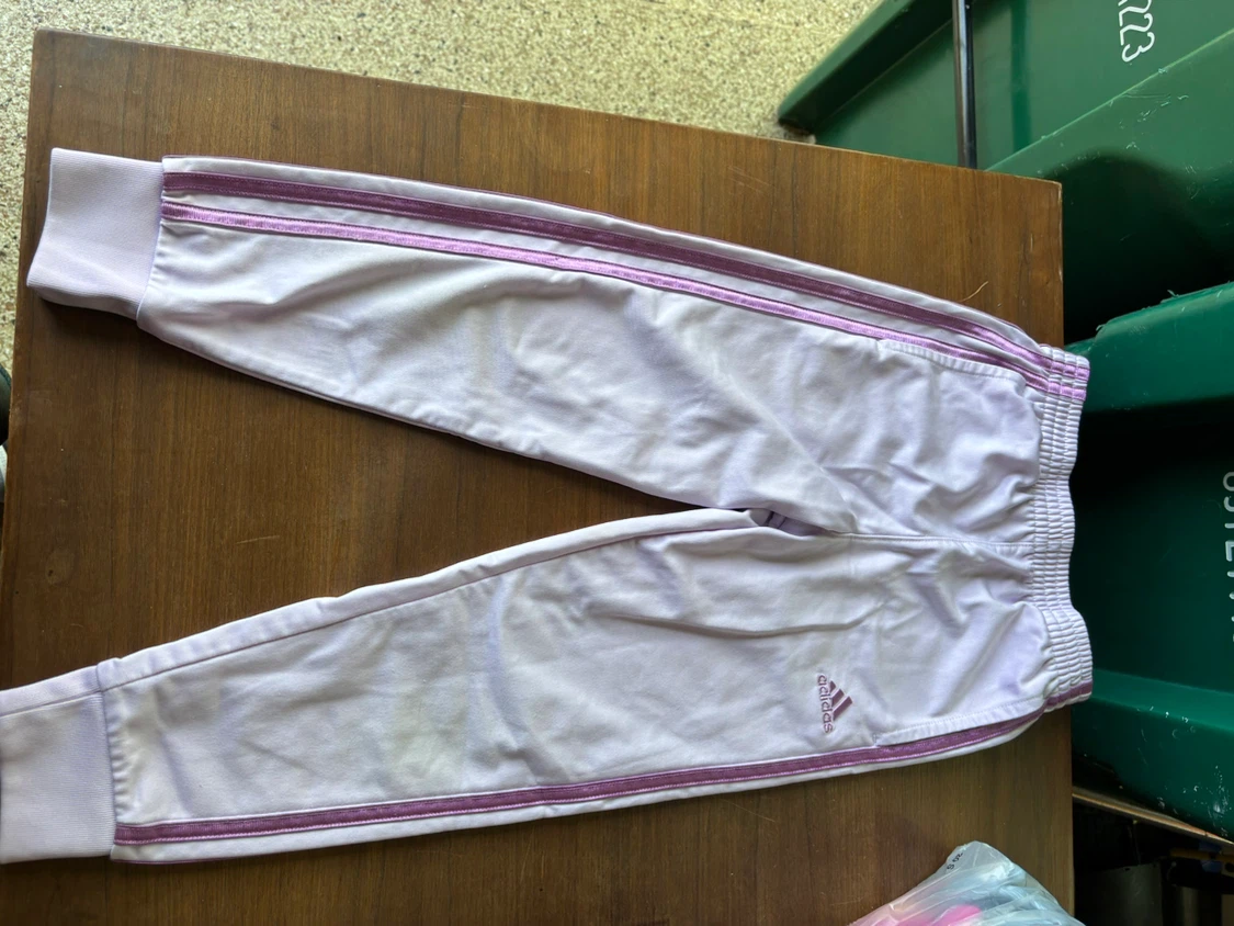 Adidas Track Pants Lavender Size 6 - photo 2