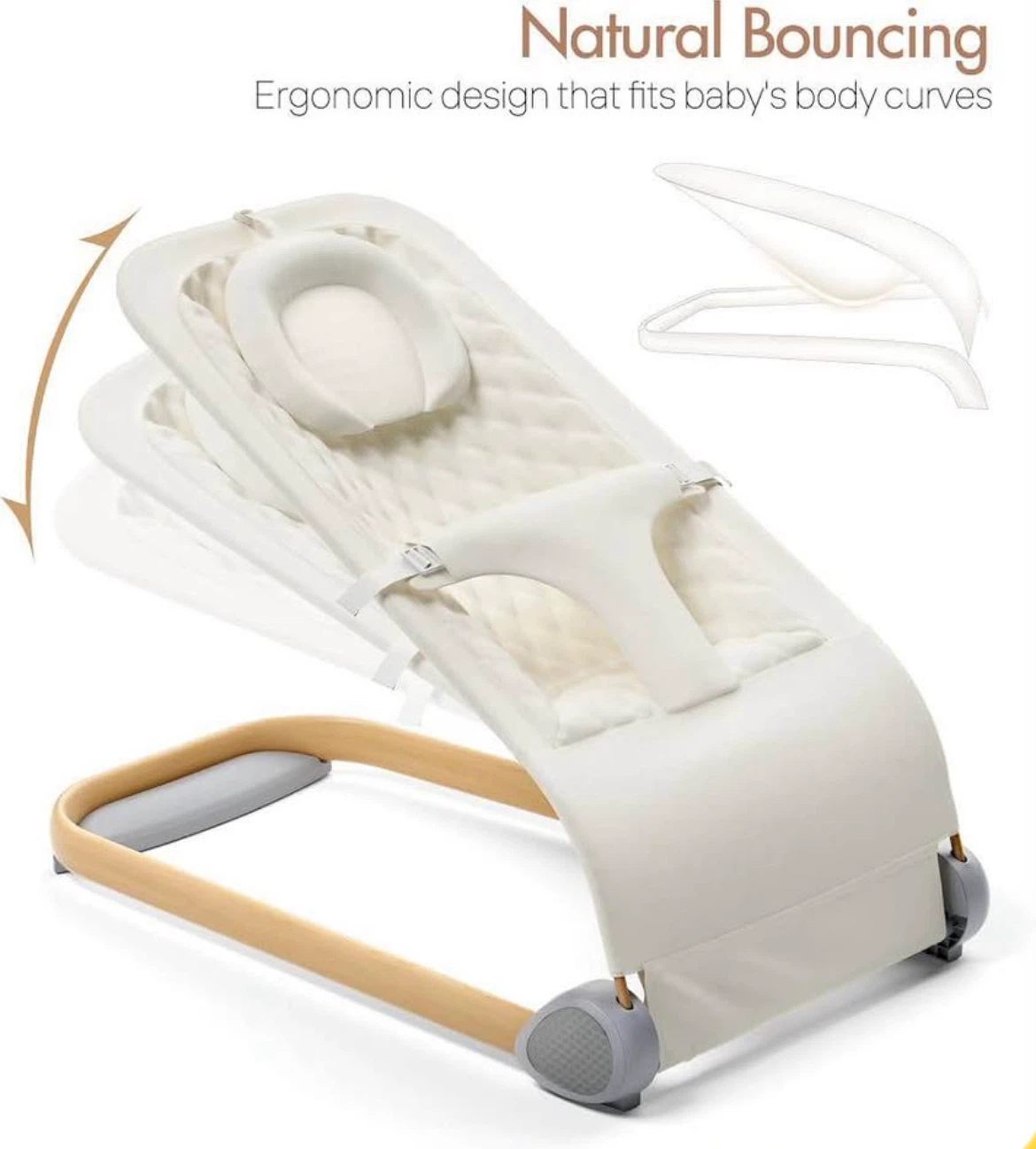 Baby Bouncer Chair, suitable for babies up to 20 lbs - photo 5