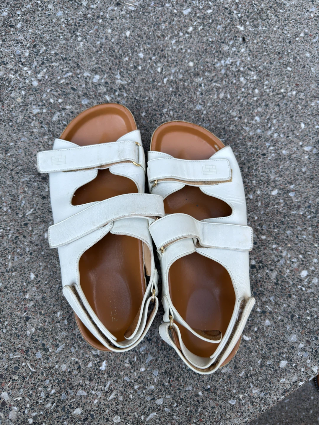 FRAME White Leather Strappy Sandals - photo 2