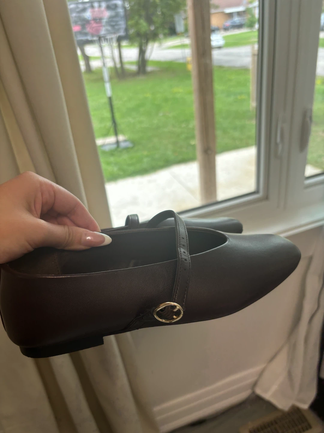 Brown Mary Jane Flats banana republic