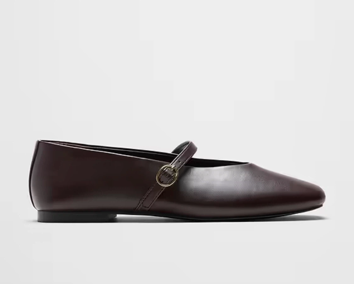 Brown Mary Jane Flats banana republic - photo 3