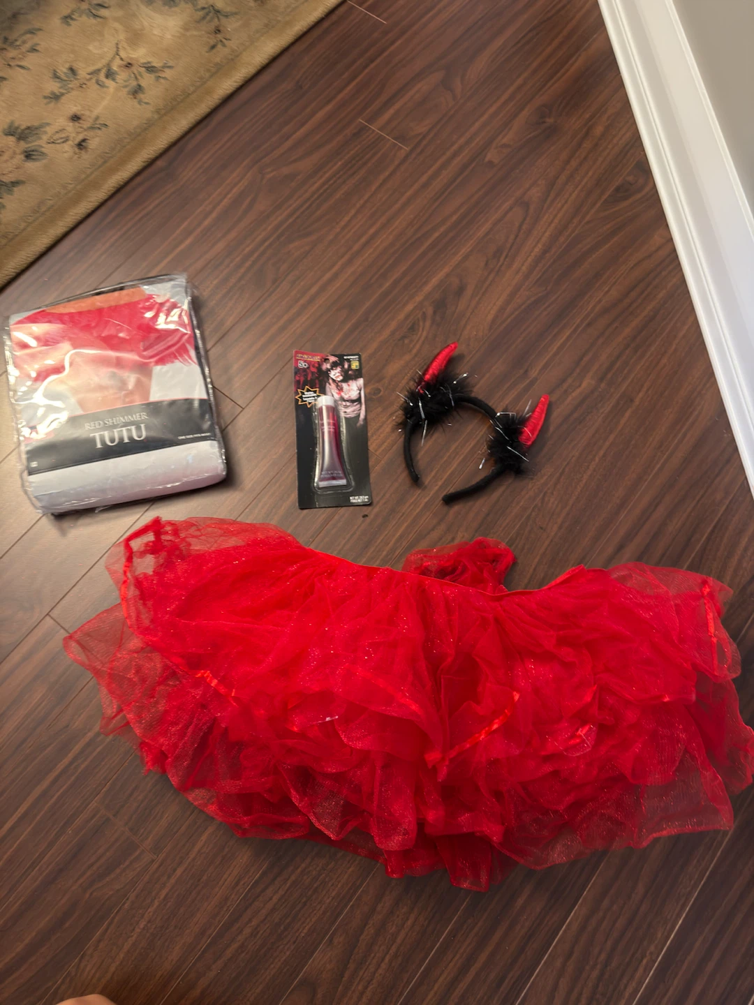 Devil Costume Set - Tutu, Horns & Fangs