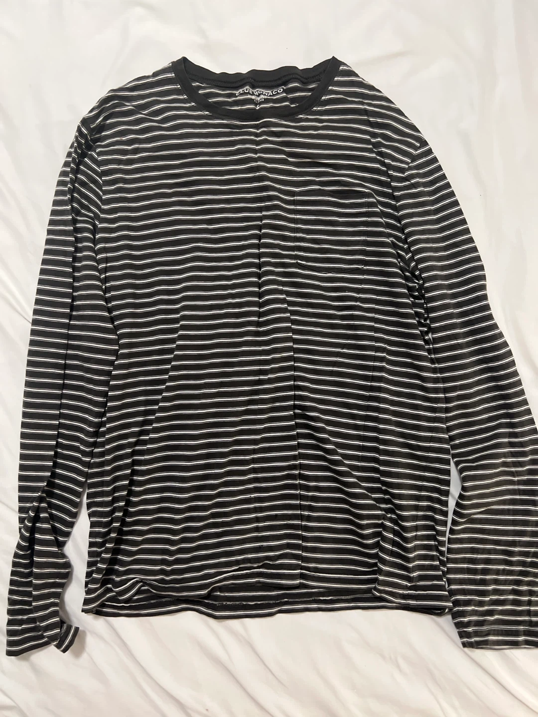 Used Club Monaco Striped Long Sleeve T-Shirt