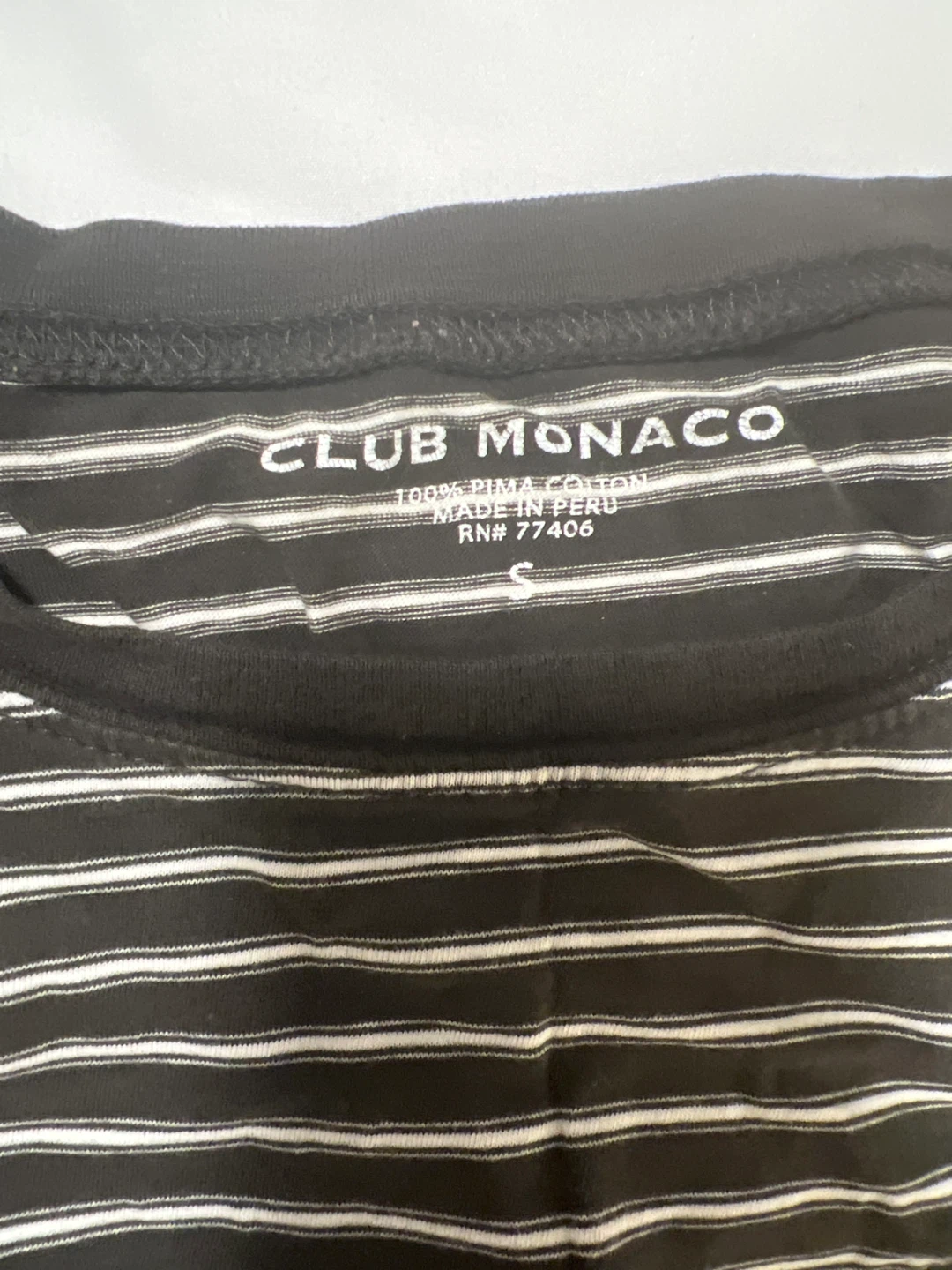 Used Club Monaco Striped Long Sleeve T-Shirt - photo 2