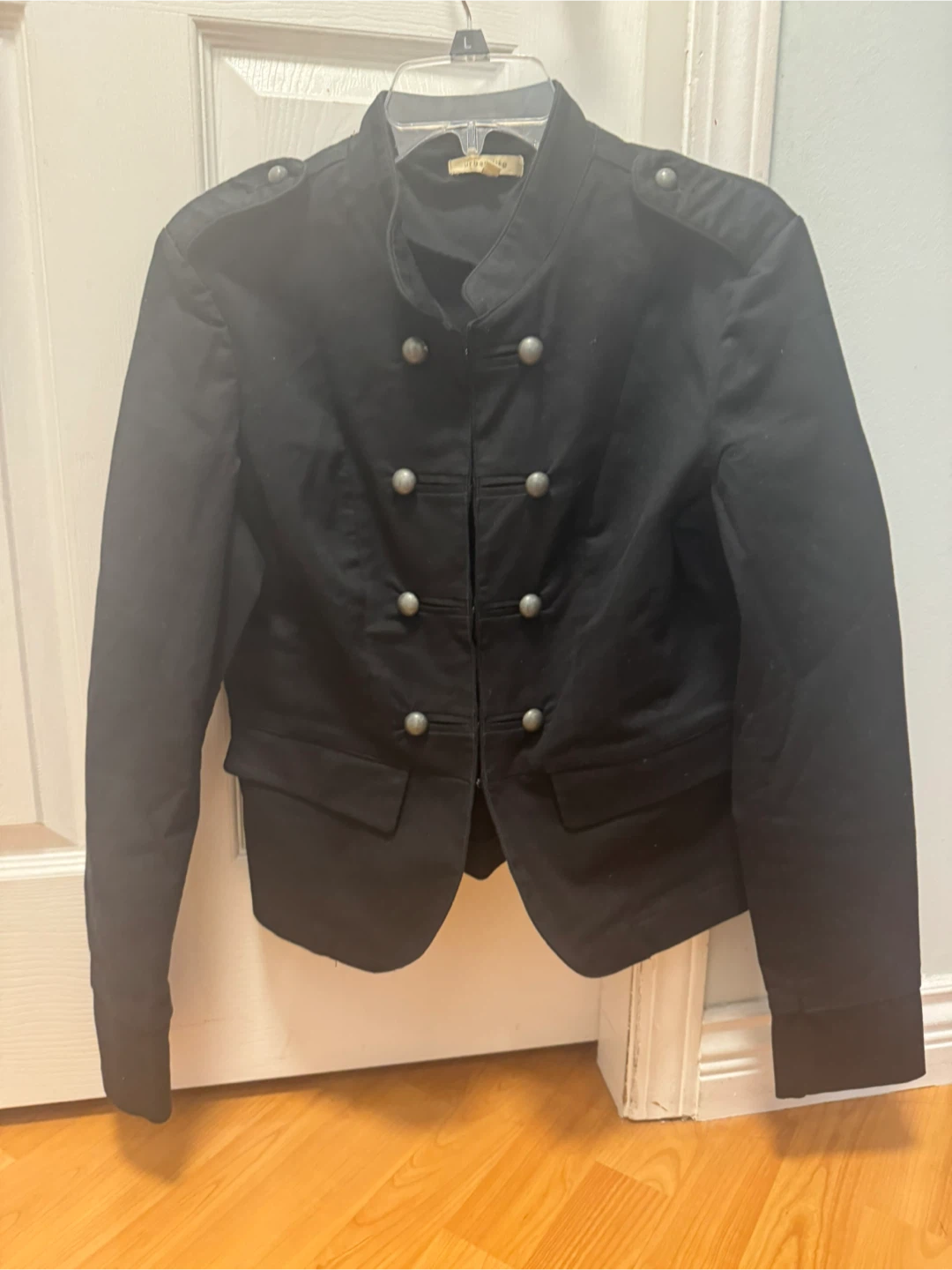 Fancy Black Military Style Jacket