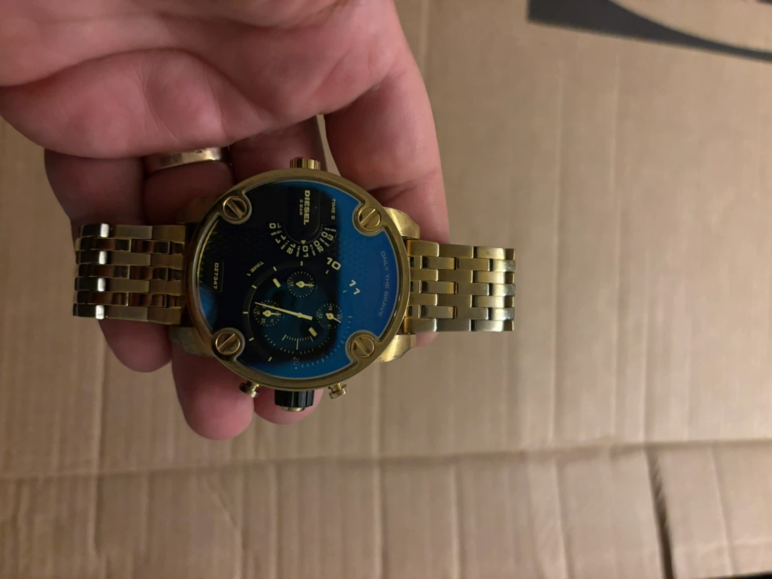 Diesel "Only The Brave" Men's Gold Watch - Blue Face - photo 4