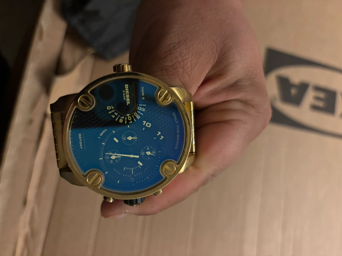 Diesel "Only The Brave" Men's Gold Watch - Blue Face - photo 5