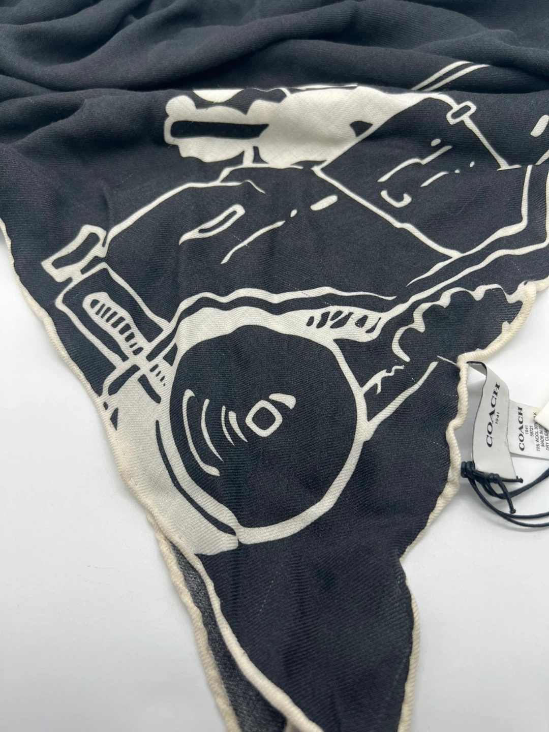 Coach x Felix The Cat Wool Blend Oversized Scarf - photo 2