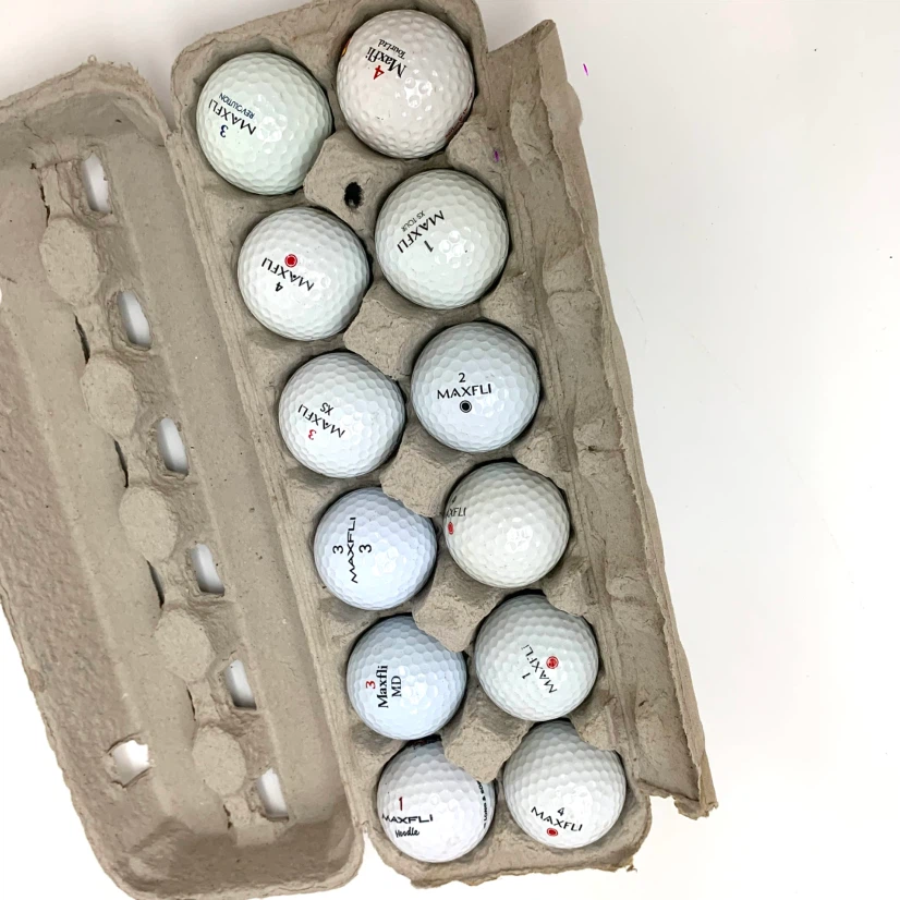 12 Maxfli Golf Balls Used Golf Ball Set Practice Playing Balls - photo 4