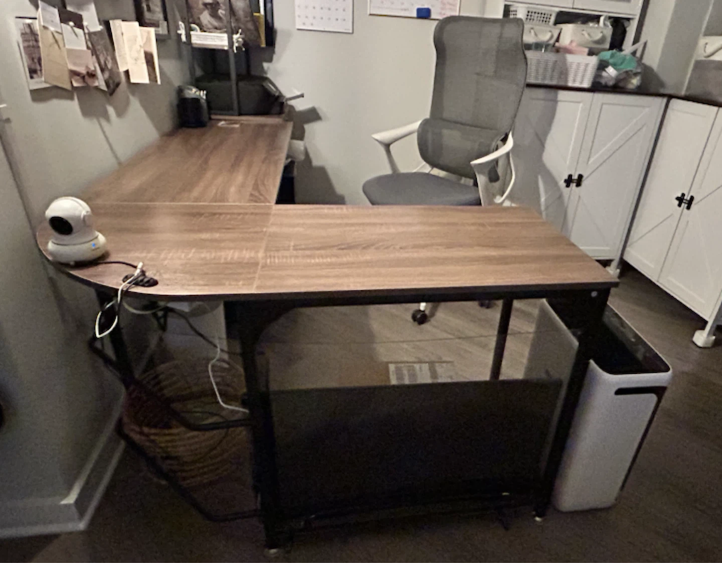 Spacious L Desk with Comfortable Office Chair - photo 2