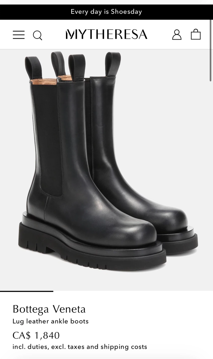 Bottega veneta “lug” boots - sz 37