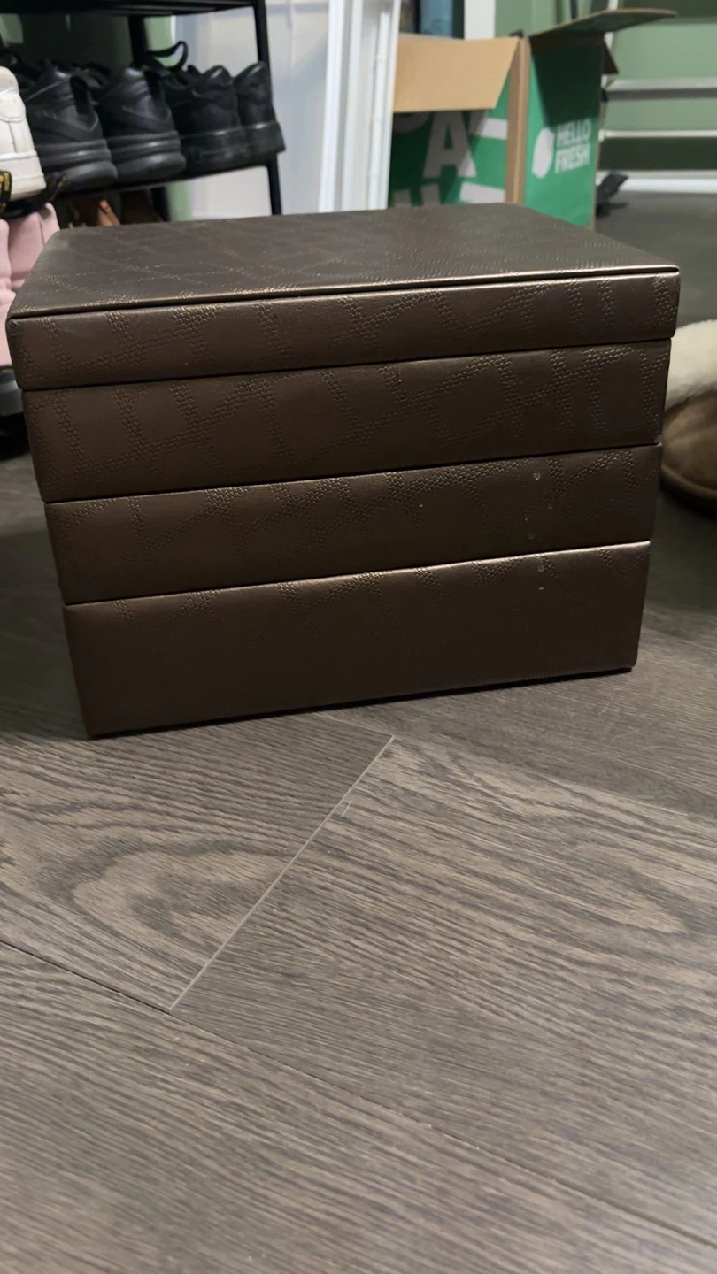 Brown Faux Leather Jewellery Box