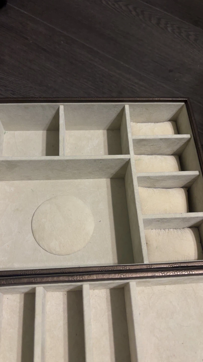 Brown Faux Leather Jewellery Box - photo 4