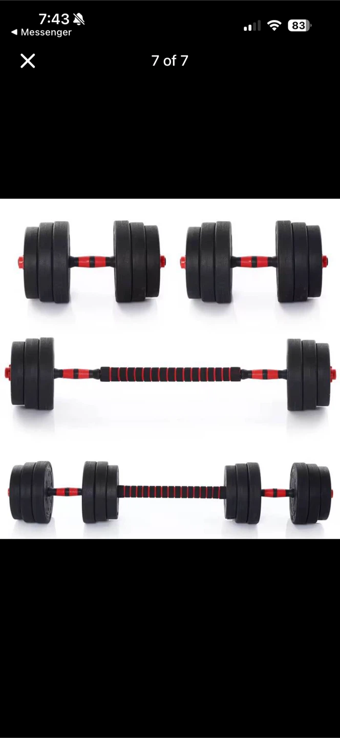 Brand new Adjustable Dumbbell and Barbell Set