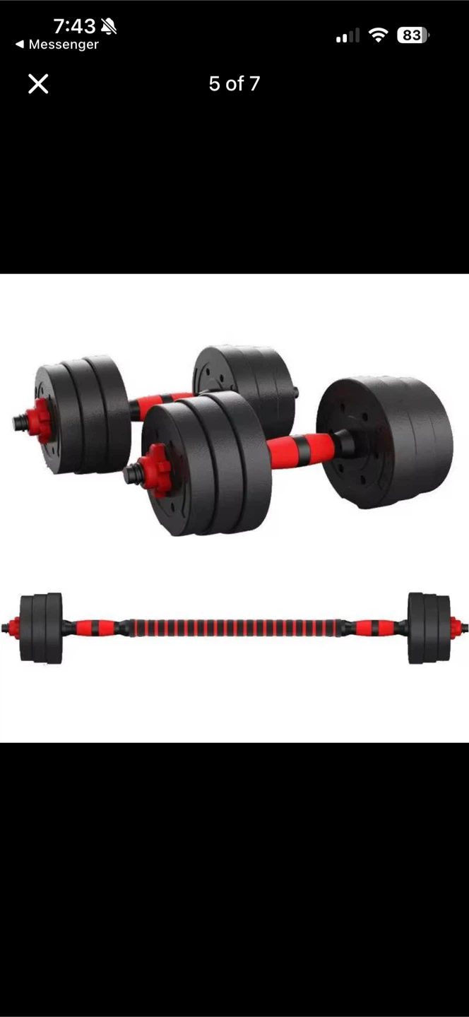 Brand new Adjustable Dumbbell and Barbell Set - photo 5
