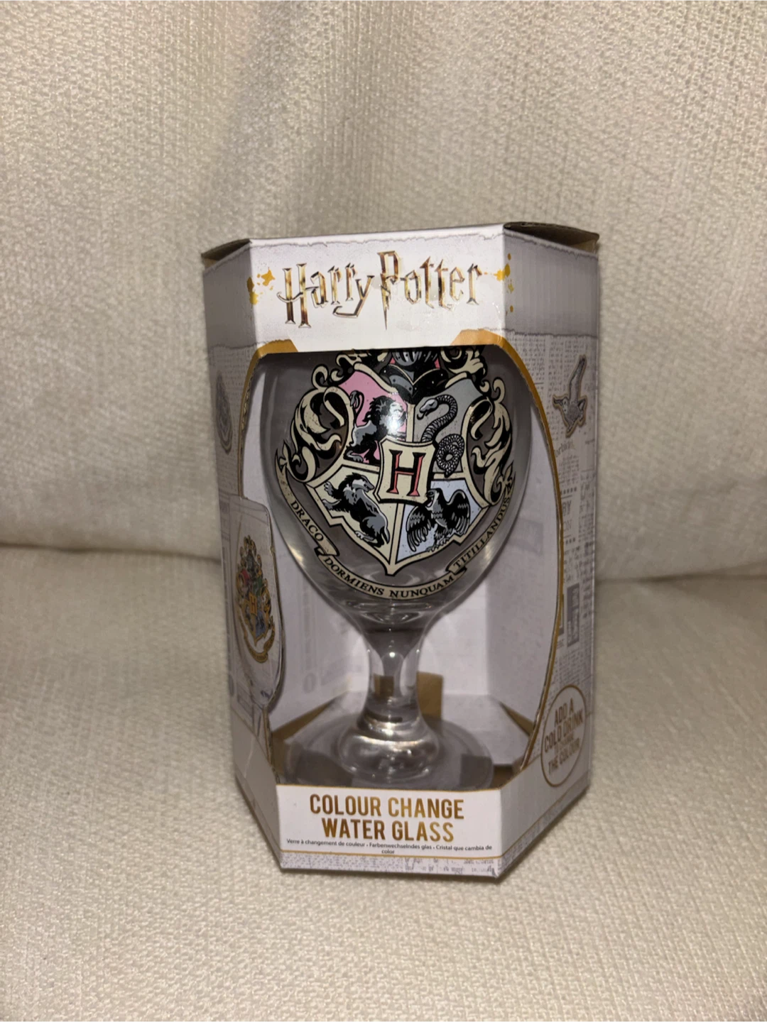 Harry Potter Colour Change Water Glass 330ml