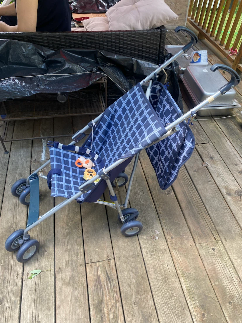 Blue Plaid Baby Stroller - photo 2