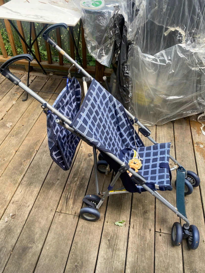 Blue Plaid Baby Stroller - photo 3